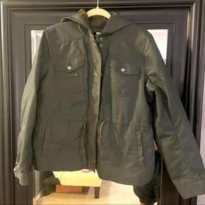 J. Crew fleece lined Raincoat